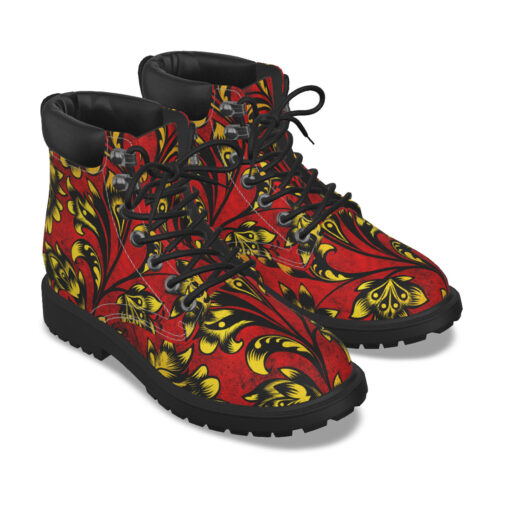 Floral Khokhloma Classic Boots - Image 6