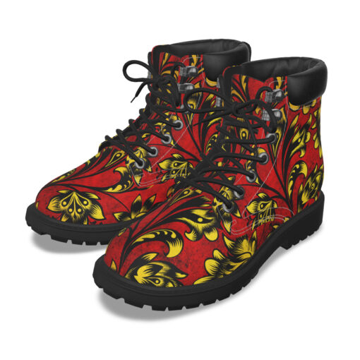 Floral Khokhloma Classic Boots - Image 2