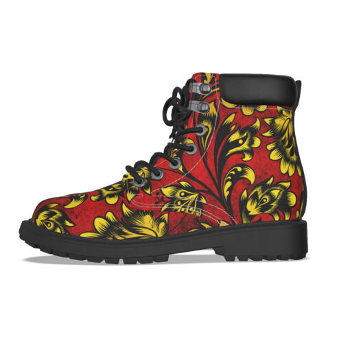 Floral Khokhloma Classic Boots - Image 3