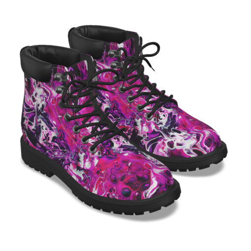 Purple Acrylic Marble Classic Boots - Image 3