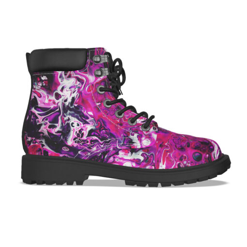 Purple Acrylic Marble Classic Boots - Image 4