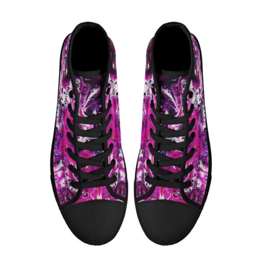 Purple Acrylic Marble High-Top Shoes - Image 3