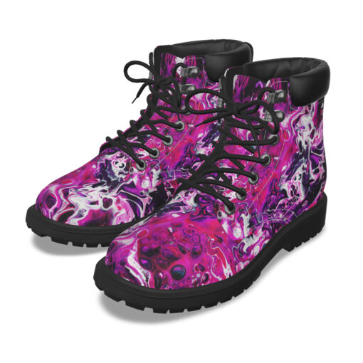 Purple Acrylic Marble Classic Boots - Image 2