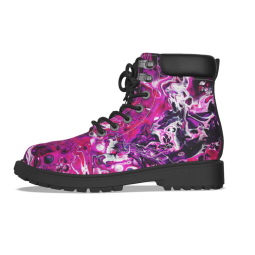 Purple Acrylic Marble Classic Boots - Image 6