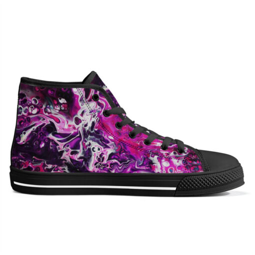 Purple Acrylic Marble High-Top Shoes - Image 5