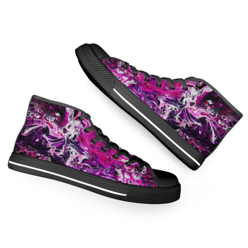 Purple Acrylic Marble High-Top Shoes - Image 6