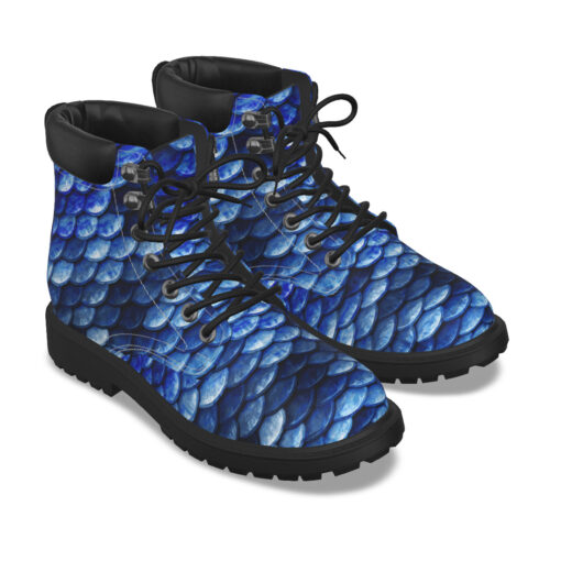 Blue Fish Scales Classic Boots - Image 6