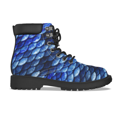 Blue Fish Scales Classic Boots - Image 5