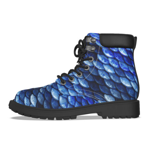 Blue Fish Scales Classic Boots - Image 3