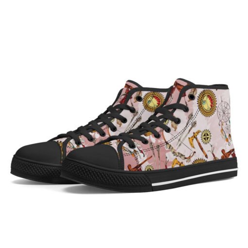 Ethnic American Art High-Top Shoes - Image 2