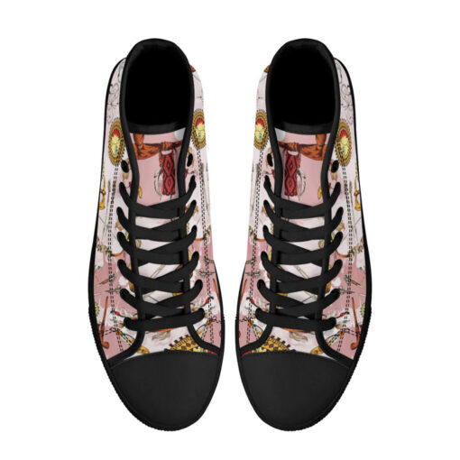 Ethnic American Art High-Top Shoes - Image 3