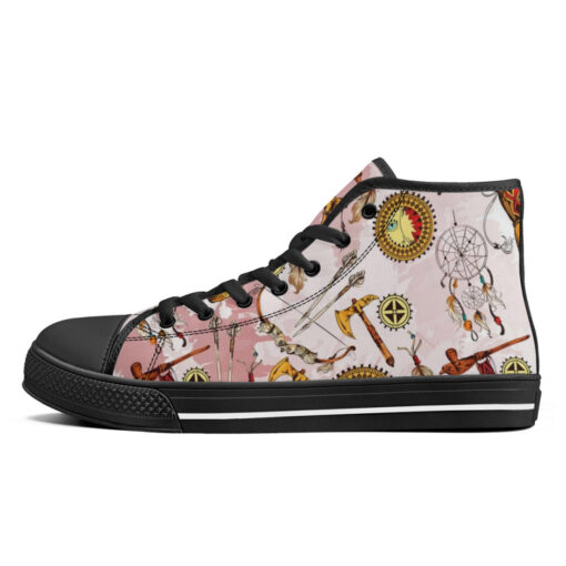 Ethnic American Art High-Top Shoes - Image 4