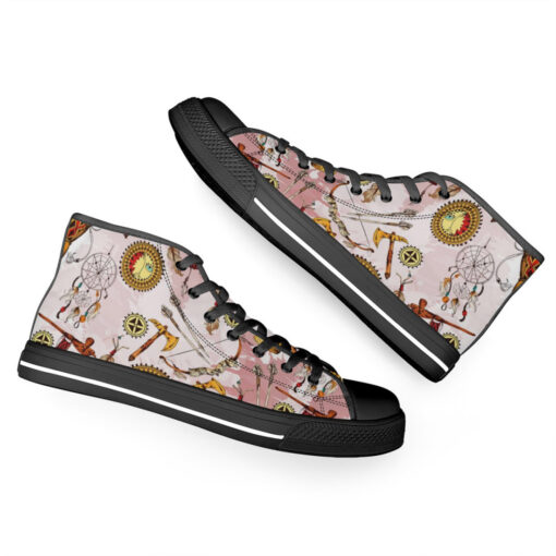 Ethnic American Art High-Top Shoes - Image 6