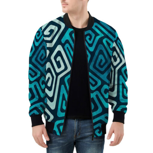 Water Spiral Bomber Jacket