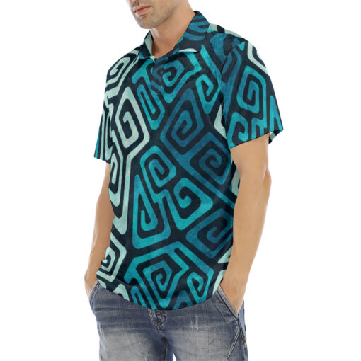 Water Spiral Velvet Polo Shirt