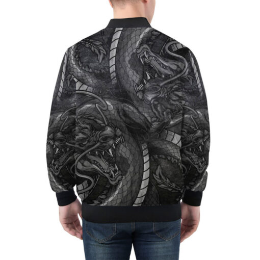 Dragon and Samurai Bomber Jacket - Image 3