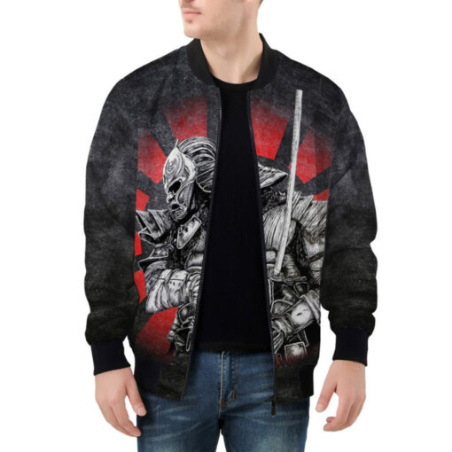 Samurai with Katana Bomber Jacket