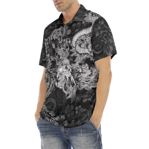 Dragons Fight Velvet Polo Shirt