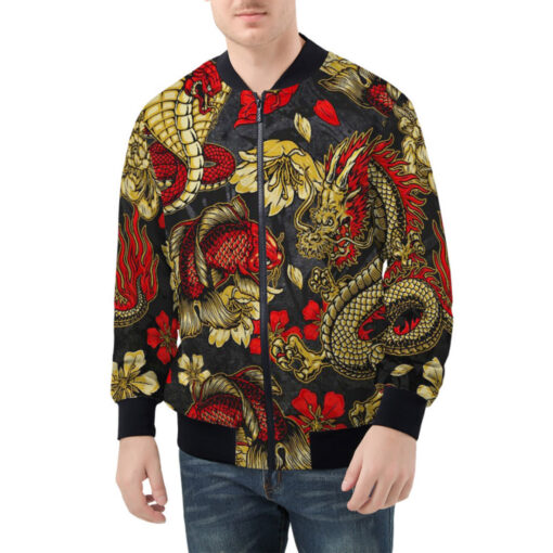 Vintage Japanese Fantasy Bomber Jacket - Image 2