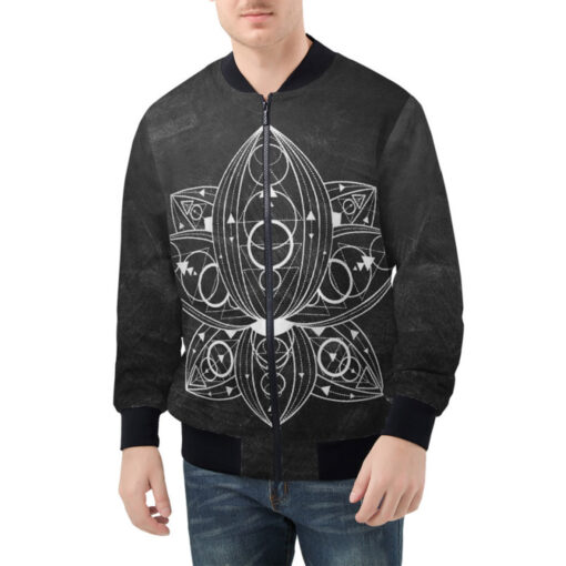 Lotus Flower Bomber Jacket - Image 2