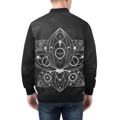 Lotus Flower Bomber Jacket - Image 3