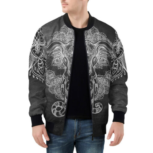 Tribal Elephant Bomber Jacket