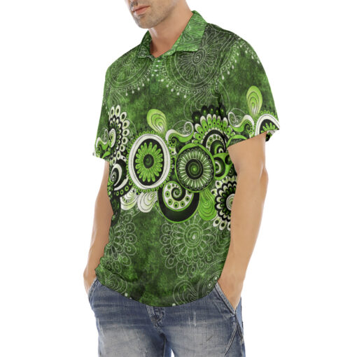 Paisley Element Velvet Polo Shirt