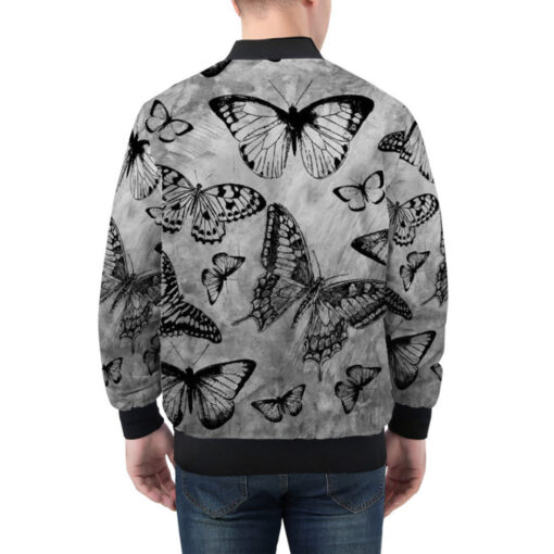 Black Butterflies Bomber Jacket - Image 3