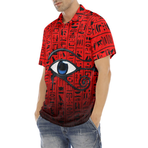 Eye of Horus Velvet Polo Shirt