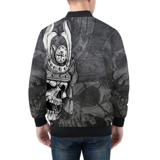 Samurai Skull Bomber Jacket - Image 3