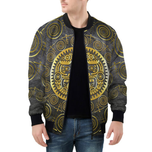 Sacred Mayan Sun God Bomber Jacket