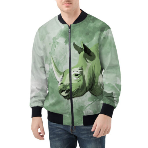 Rhinoceros Head Bomber Jacket - Image 2