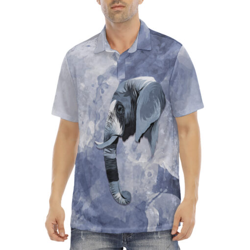 Elephant Head Velvet Polo Shirt - Image 2