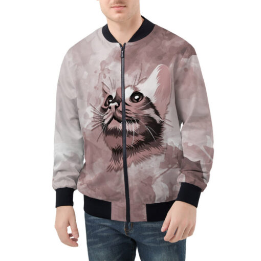 Oriental Cat Muzzle Bomber Jacket - Image 2