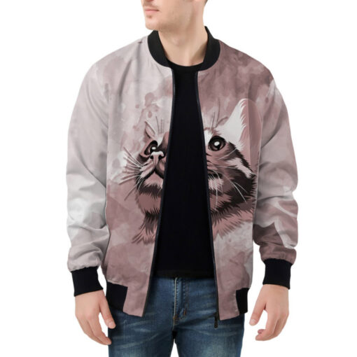 Oriental Cat Muzzle Bomber Jacket