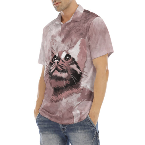 Oriental Cat Muzzle Polo Shirt