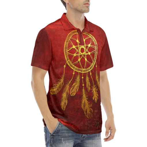 Dream Catcher Velvet Polo Shirt - Image 3