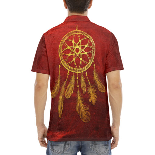 Dream Catcher Velvet Polo Shirt - Image 4