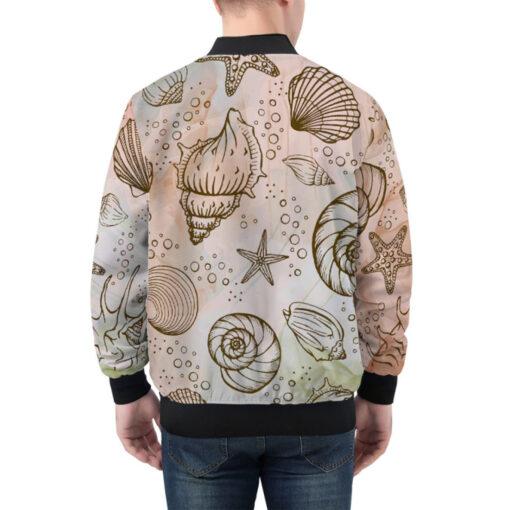 Seashells And Starfish Bomber Jacket - Image 3