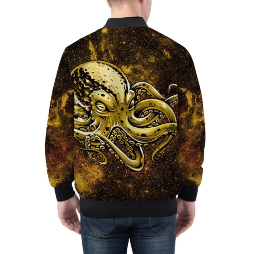 Golden Octopus Bomber Jacket - Image 3