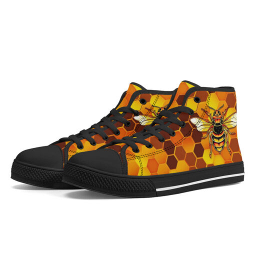 Bees Honeycomb High-Top Shoes - Image 2