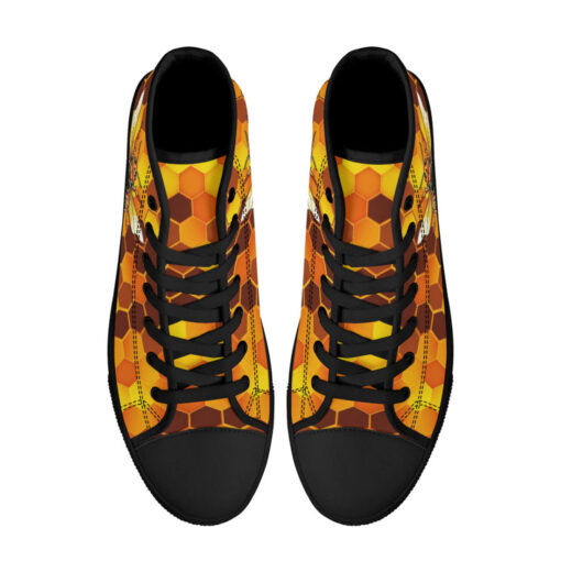 Bees Honeycomb High-Top Shoes - Image 3