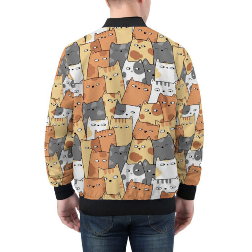 Cute Kittens Bomber Jacket - Image 3