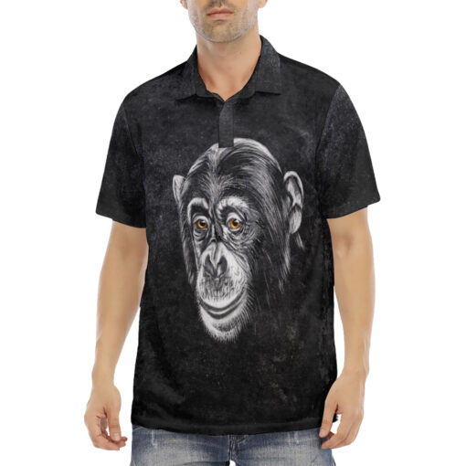 Chimpanzee Velvet Polo Shirt - Image 2