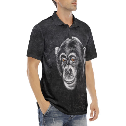 Chimpanzee Velvet Polo Shirt - Image 3