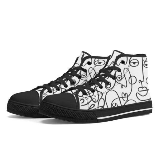 Modern Minimalism Art High-Top Shoes - Image 2