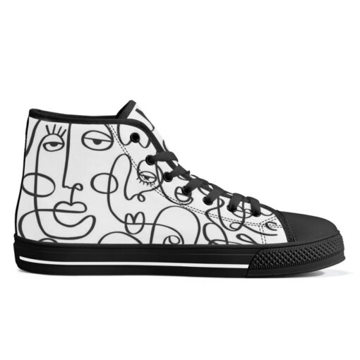 Modern Minimalism Art High-Top Shoes - Image 5