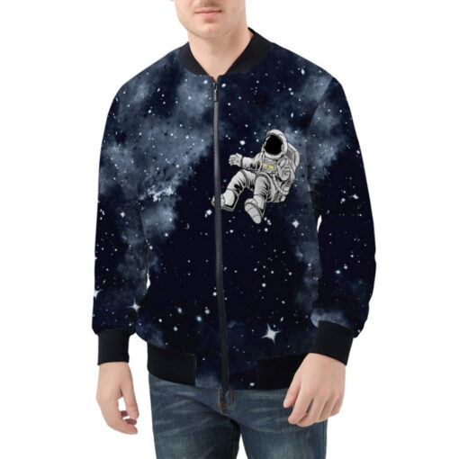 Astronaut Floating on Space Bomber Jacket - Image 2