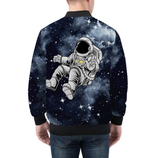 Astronaut Floating on Space Bomber Jacket - Image 3