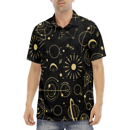 Magic Symbols Velvet Polo Shirt - Image 2